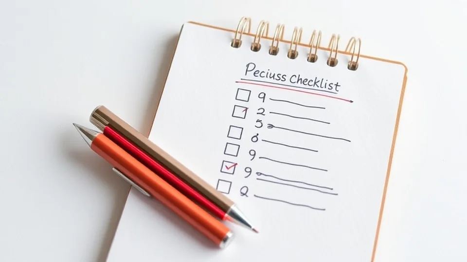 Checklist / Notebook / Review